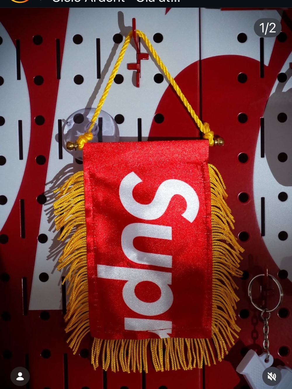 FW26 Supreme Fringed Banner